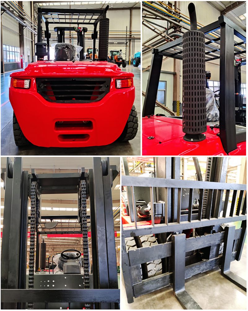 Details of 6-12 Tons Heavy Duty Diesel Counterbalance Forklift