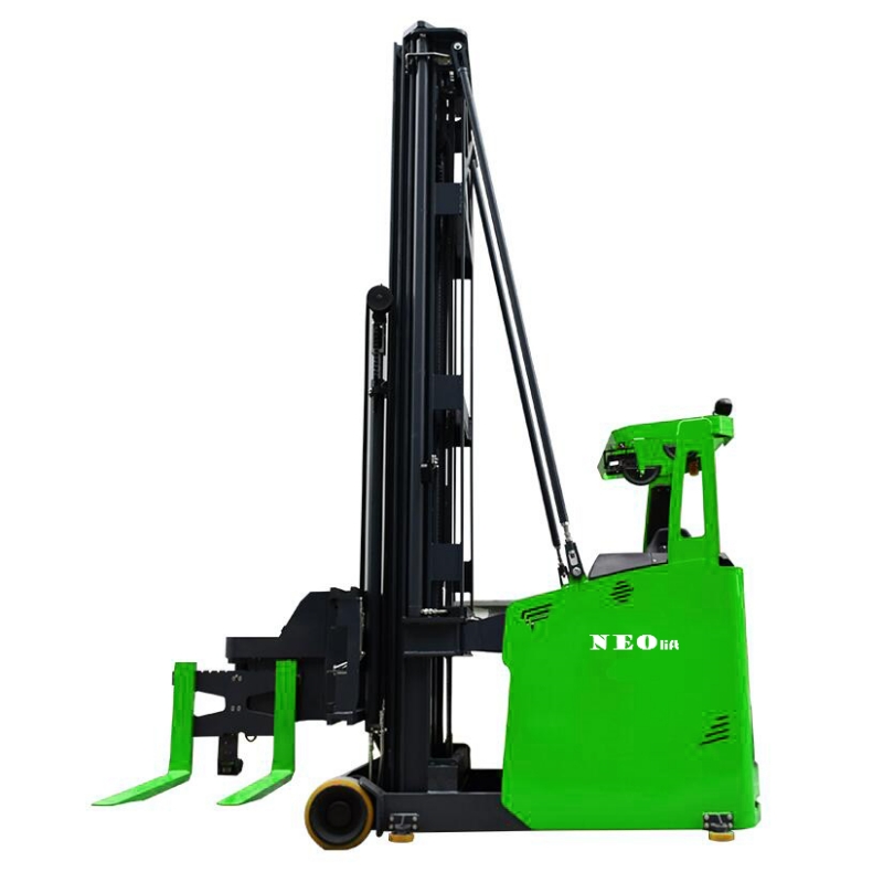 Seated type very narrow pallet stacker