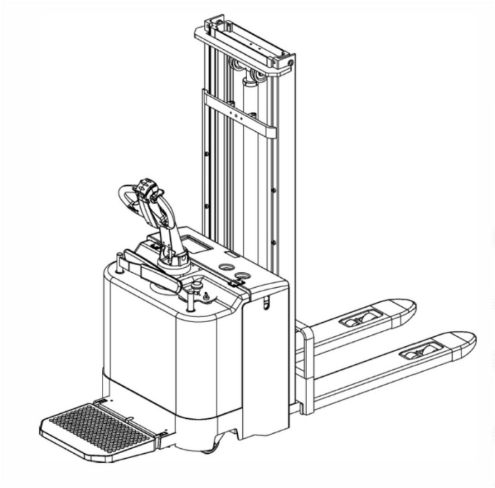 How to operate an electric pallet stacker