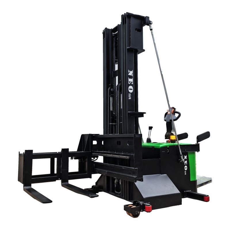 Very narrow aisle stacker truck
